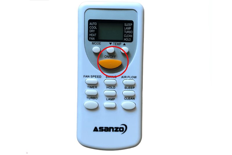 bật điều hòa asanzo