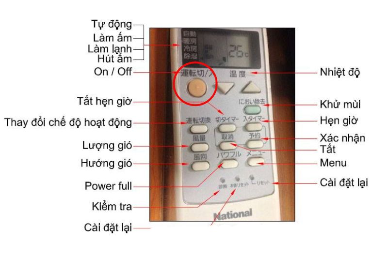 bật tắt national nội địa