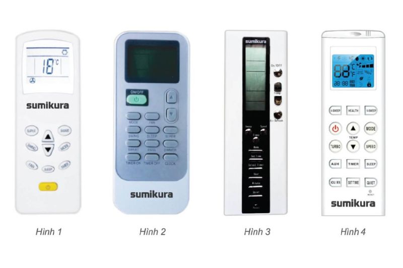 các loại remote máy lạnh sumikura