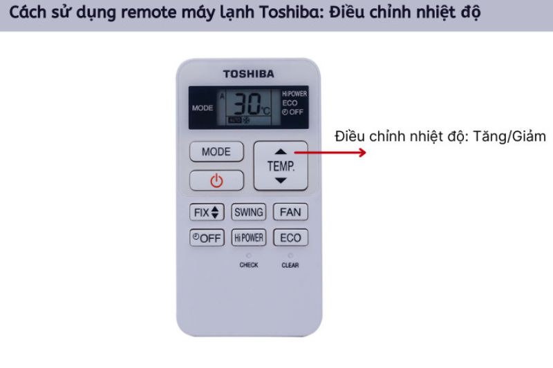 chỉnh nhiệt độ