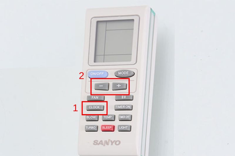 Tip Hướng Dẫn Sử Dụng Remote Máy Lạnh Sanyo Chi Tiết Nhất 2025 clock sanyo