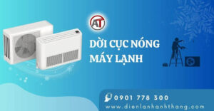 dời cục nóng máy lạnh Điện lạnh Anh Thắng