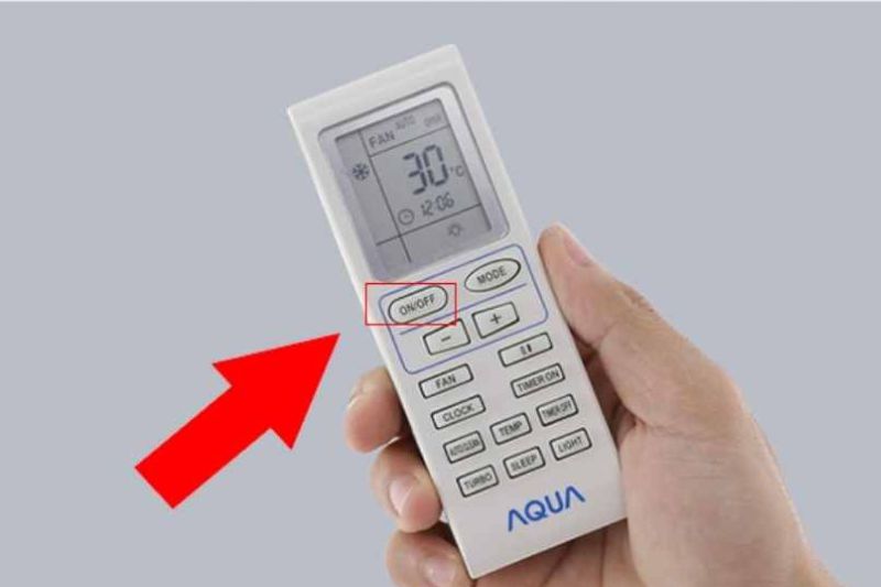hẹn giờ máy điều hòa aqua