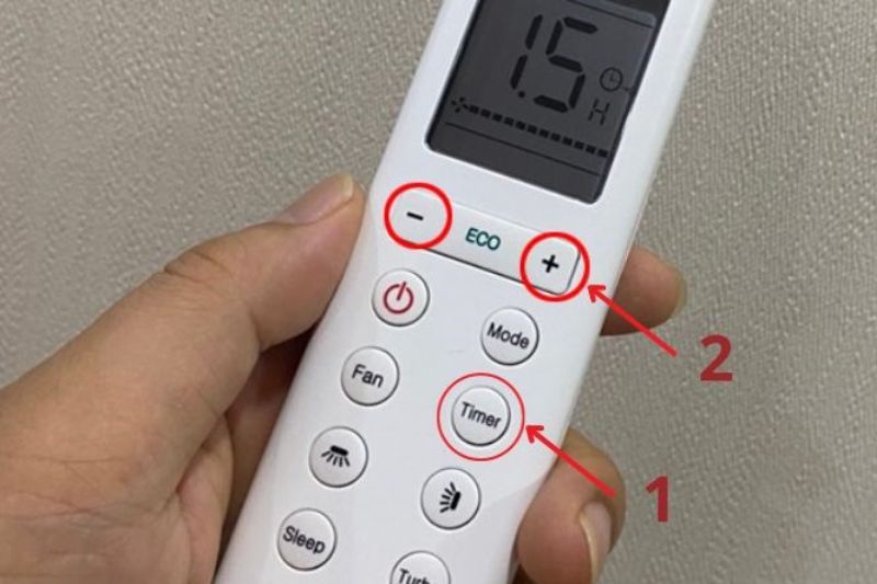 hẹn giờ máy lạnh casper dòng m series;