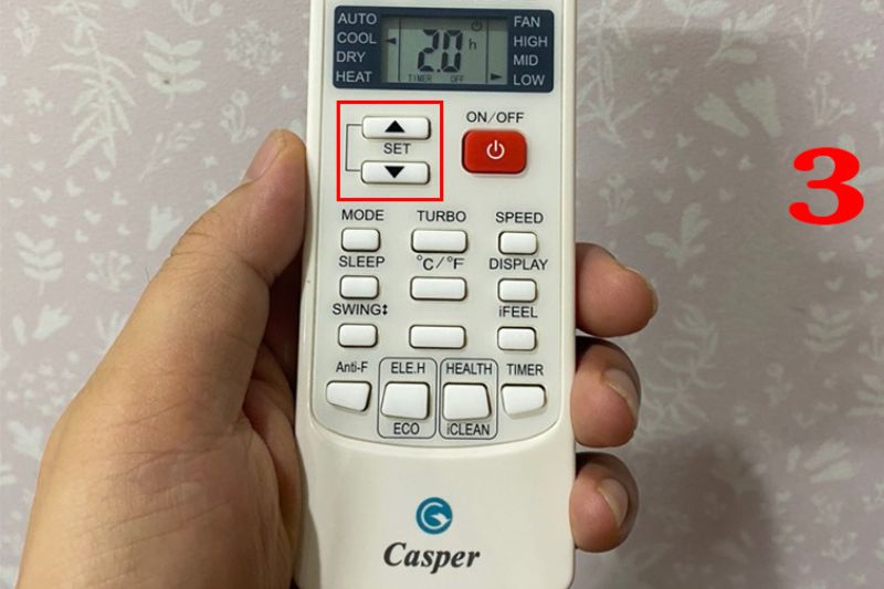 hẹn giờ máy lạnh casper