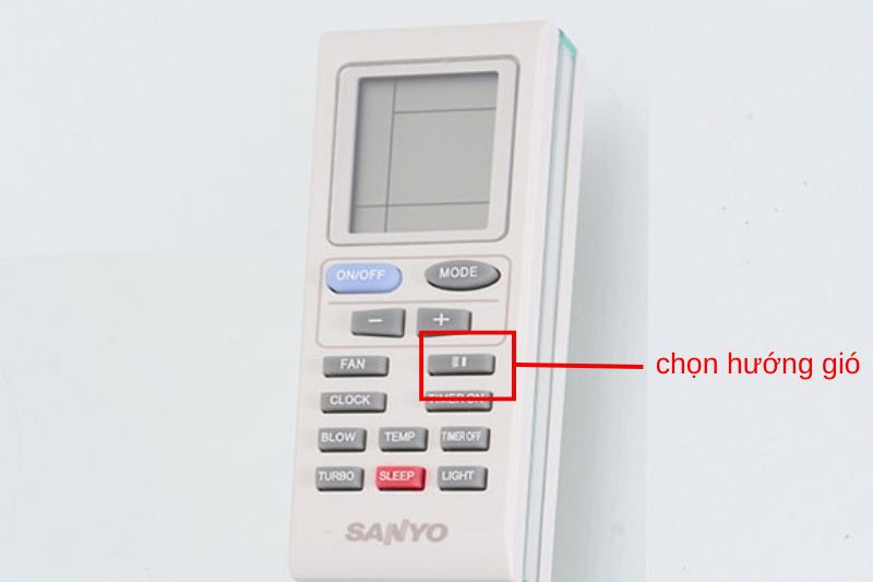 Tip Hướng Dẫn Sử Dụng Remote Máy Lạnh Sanyo Chi Tiết Nhất 2025 hướng gió sanyo