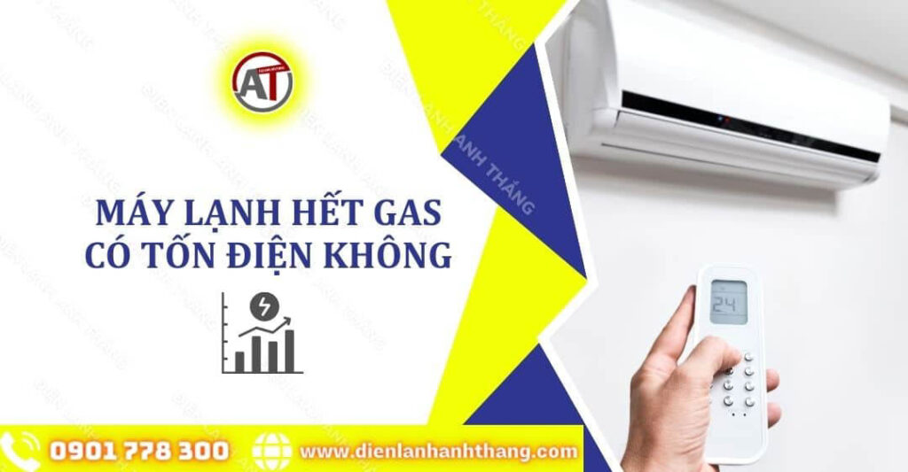 máy lạnh hết gas có tốn điện không Điện lạnh Anh Thắng
