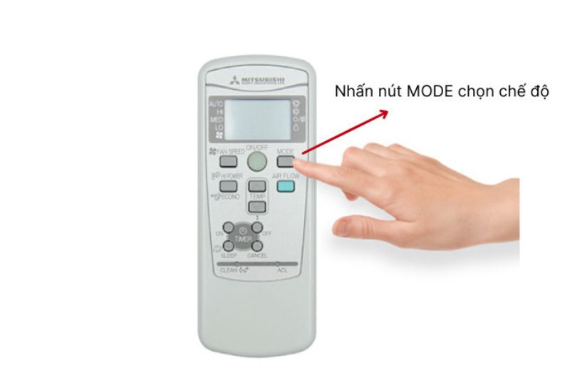 mode máy lạnh mitsubishi heavy