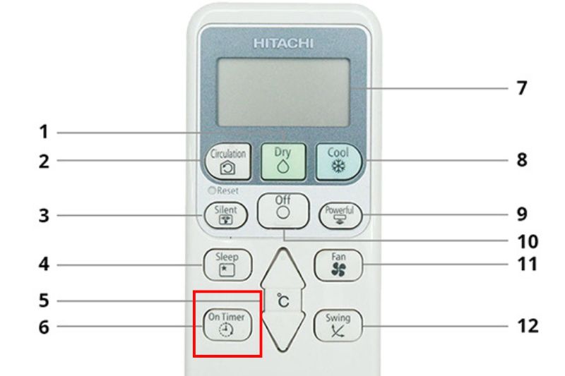 on timer hitachi