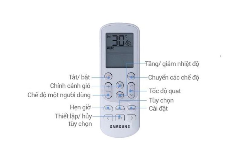 remote máy lạnh samsung