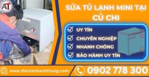 Sửa tủ lạnh mini tại củ chi Điện lạnh Anh Thắng