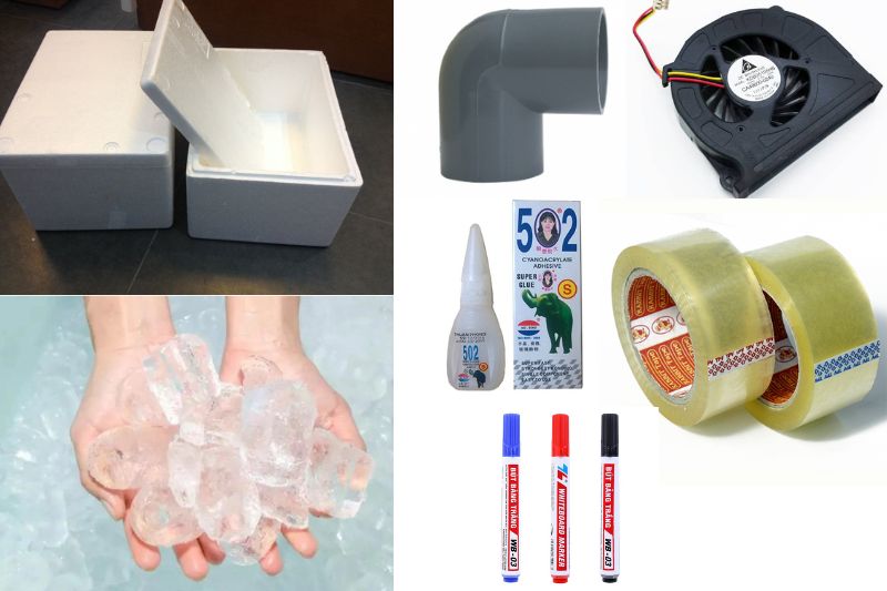 Tip: Cách Làm Máy Lạnh Mini Tự Chế Đơn Giản Ngay Tại Nhà 2025 vật liệu