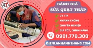 Bảng giá sửa quạt tháp lạnh Điện lạnh Anh Thắng