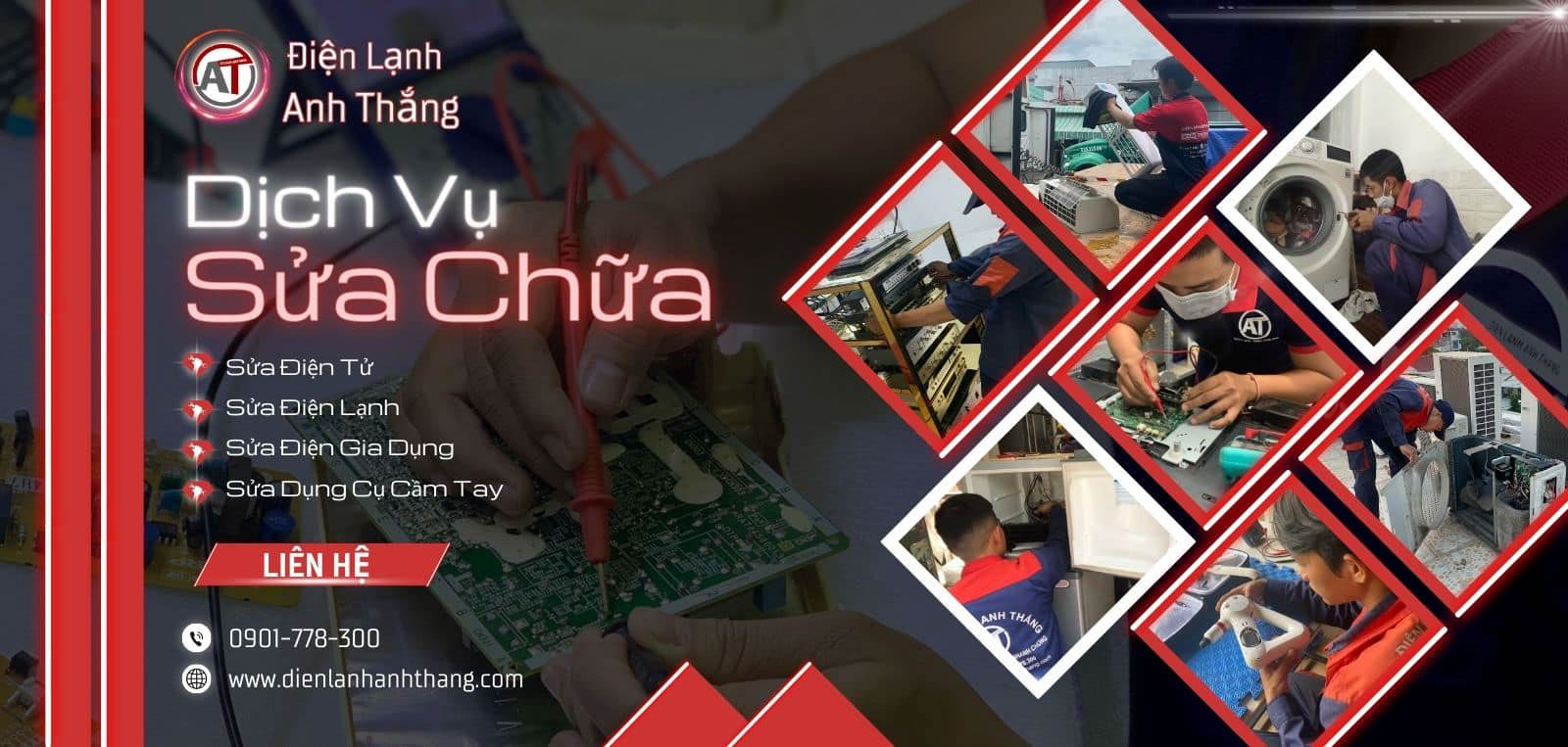 Banner dịch vụ sửa chữa Điện lạnh Anh Thắng