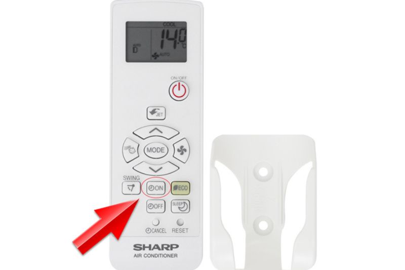 hẹn giờ bật sharp