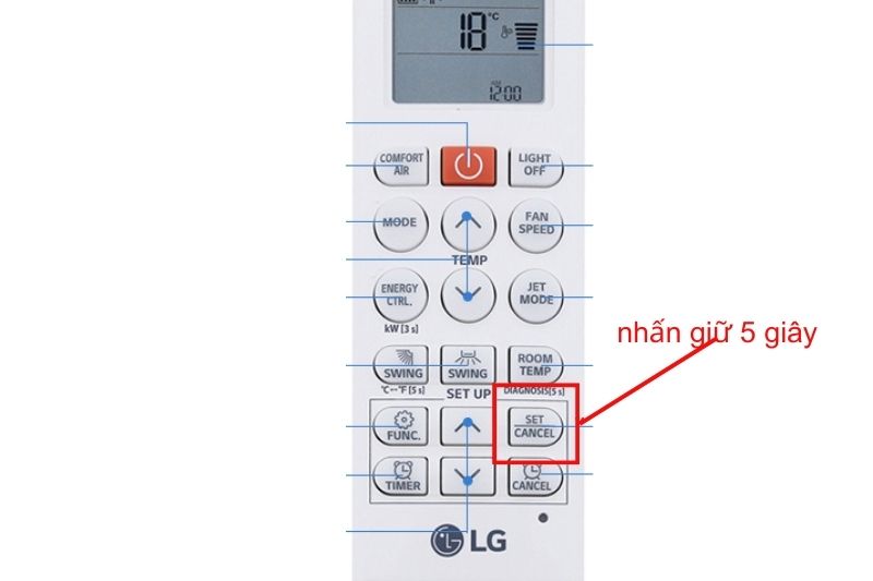 nhấn cancel lg