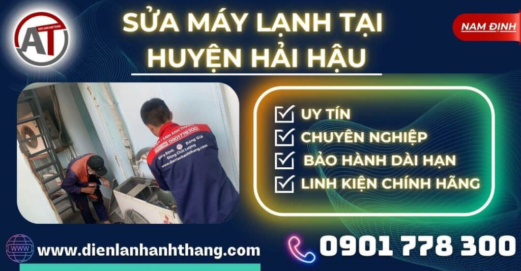 Sửa máy lạnh tại Huyện Hải Hậu Điện lạnh Anh Thắng