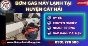 bơm gas máy lạnh tại Huyện Cát Hải Điện lạnh Anh Thắng