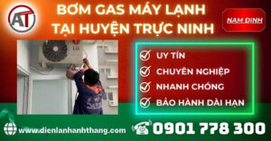 Bơm gas máy lạnh tại Huyện Trực Ninh Điện lạnh Anh Thắng