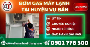 Bơm gas máy lạnh tại Huyện Vụ Bản Điện lạnh Anh Thắng