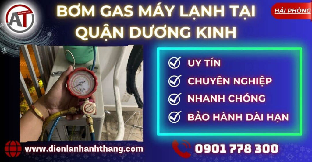 bơm gas máy lạnh tại Quận Dương Kinh Điện lạnh Anh Thắng