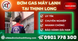 Bơm gas máy lạnh tại Thịnh Long Điện lạnh Anh Thắng