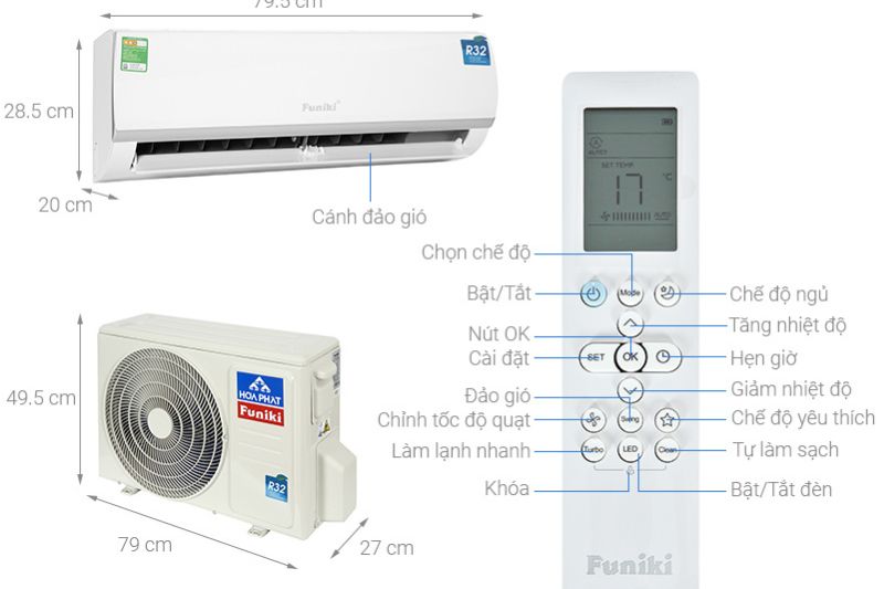 Cách Chỉnh Máy Lạnh Funiki Chi Tiết Và Tối Ưu Các Chức Năng 2025 remote funiki