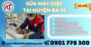 Sửa máy giặt tại Huyện Ba Vì Điện lạnh Anh Thắng