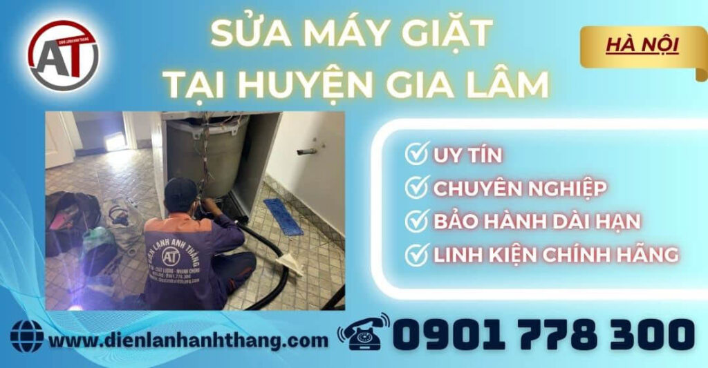 Sửa máy giặt tại Huyện Gia Lâm Điện lạnh Anh Thắng