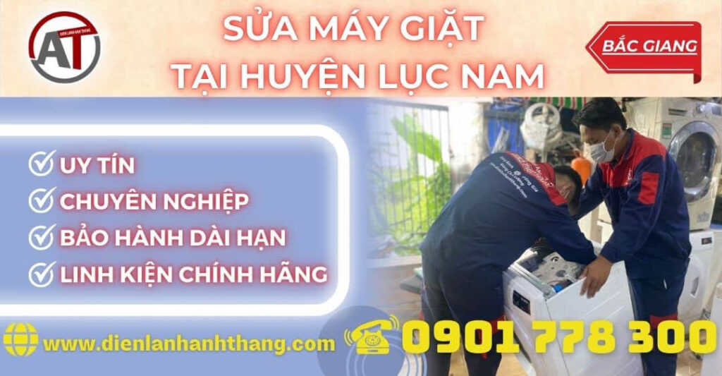 Sửa máy giặt tại Huyện Lục Nam Điện lạnh Anh Thắng