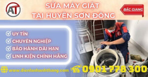 Sửa máy giặt tại Huyện Sơn Động Điện lạnh Anh Thắng