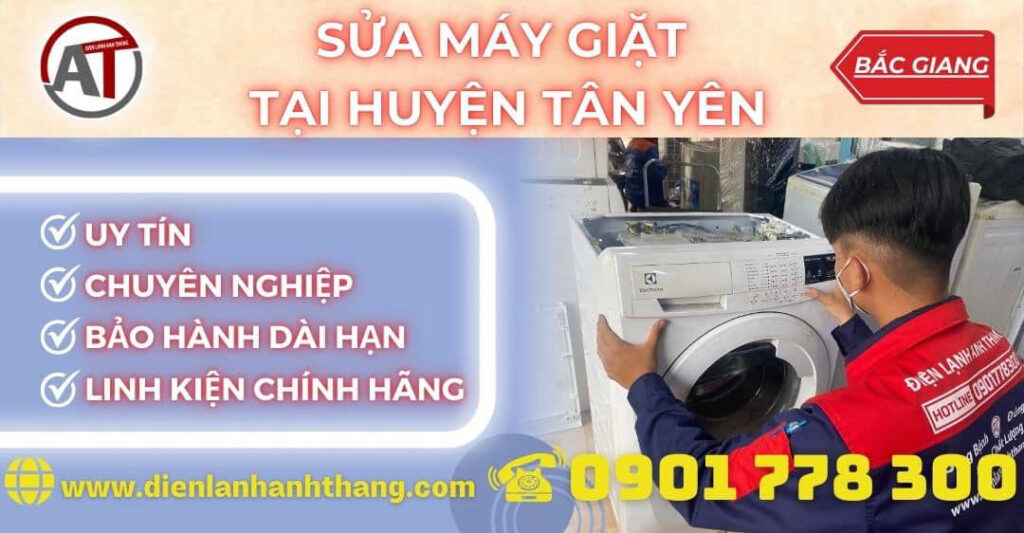 Sửa máy giặt tại Huyện Tân Yên Điện lạnh Anh Thắng