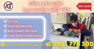 Sửa máy giặt tại Huyện Việt Yên Điện lạnh Anh Thắng