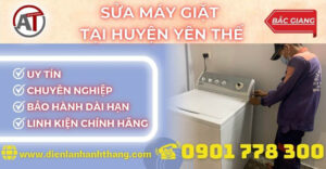 Sửa máy giặt tại Huyện Yên Thế Điện lạnh Anh Thắng