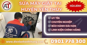 Sửa máy giặt tại Huyện Yên Thủy Điện lạnh Anh Thắng