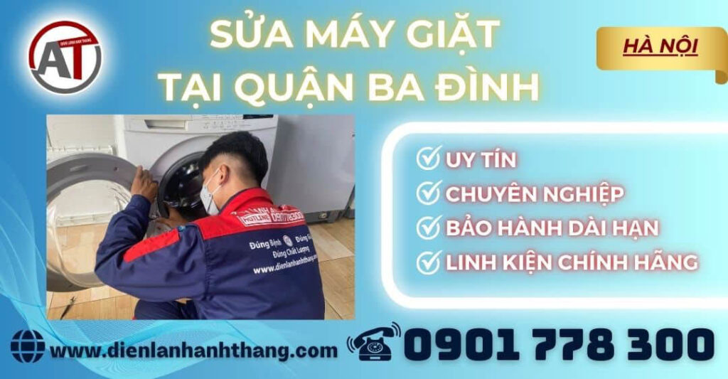 Sửa máy giặt tại Quận Ba Đình Điện lạnh Anh Thắng