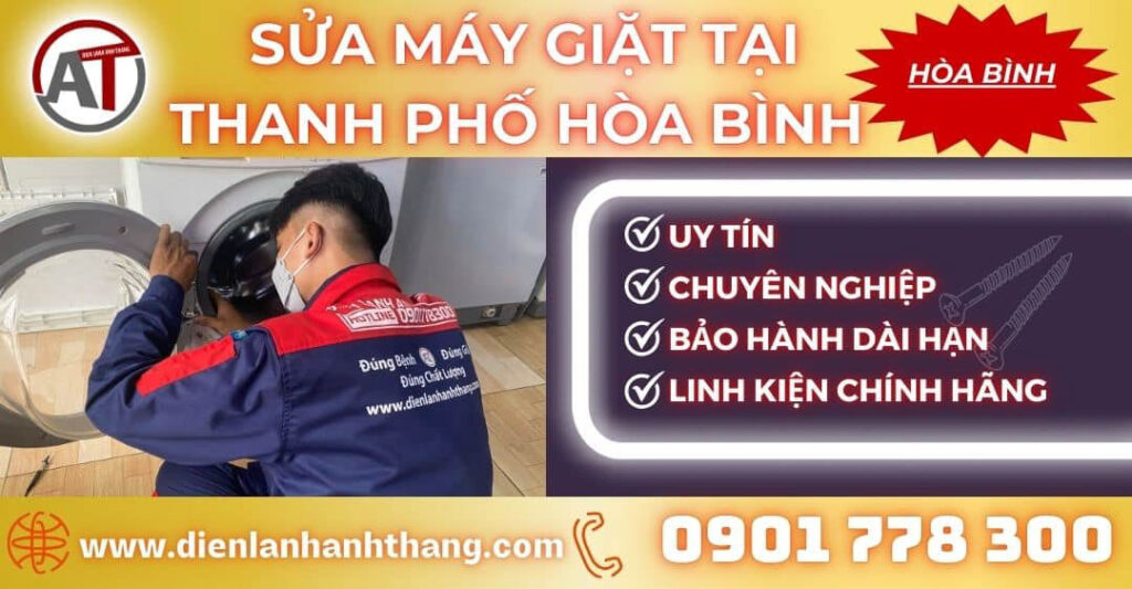Sửa máy giặt tại Thành phố Hòa Bình Điện lạnh Anh Thắng