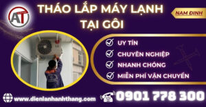 Tháo lắp máy lạnh tại Gôi Điện lạnh Anh Thắng
