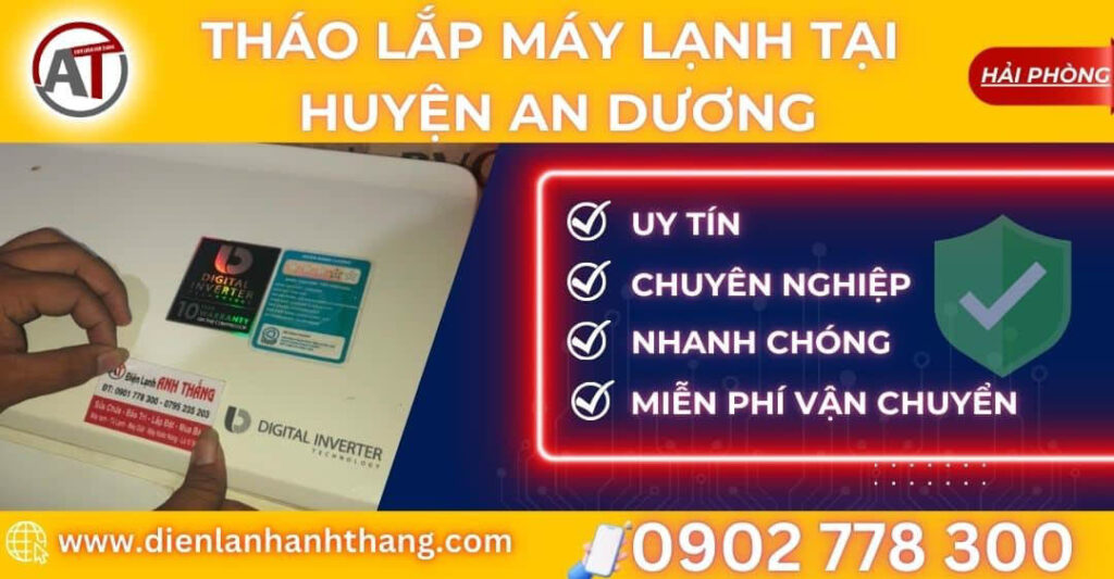 tháo lắp máy lạnh tại Huyện An Dương Điện lạnh Anh Thắng