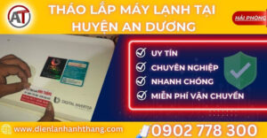 tháo lắp máy lạnh tại Huyện An Dương Điện lạnh Anh Thắng
