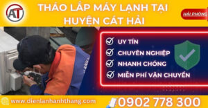 tháo lắp máy lạnh tại Huyện Cát Hải Điện lạnh Anh Thắng
