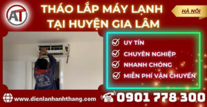 Tháo lắp máy lạnh tại Huyện Gia Lâm Điện lạnh Anh Thắng