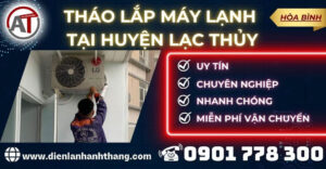 Tháo Lắp máy lạnh tại Huyện Lạc Thủy Điện lạnh Anh Thắng