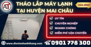Tháo Lắp máy lạnh tại Huyện Mai Châu Điện lạnh Anh Thắng