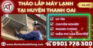 Tháo lắp máy lạnh tại Huyện Thanh Oai Điện lạnh Anh Thắng