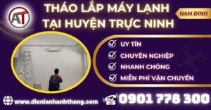Tháo lắp máy lạnh tại Huyện Trực Ninh Điện lạnh Anh Thắng