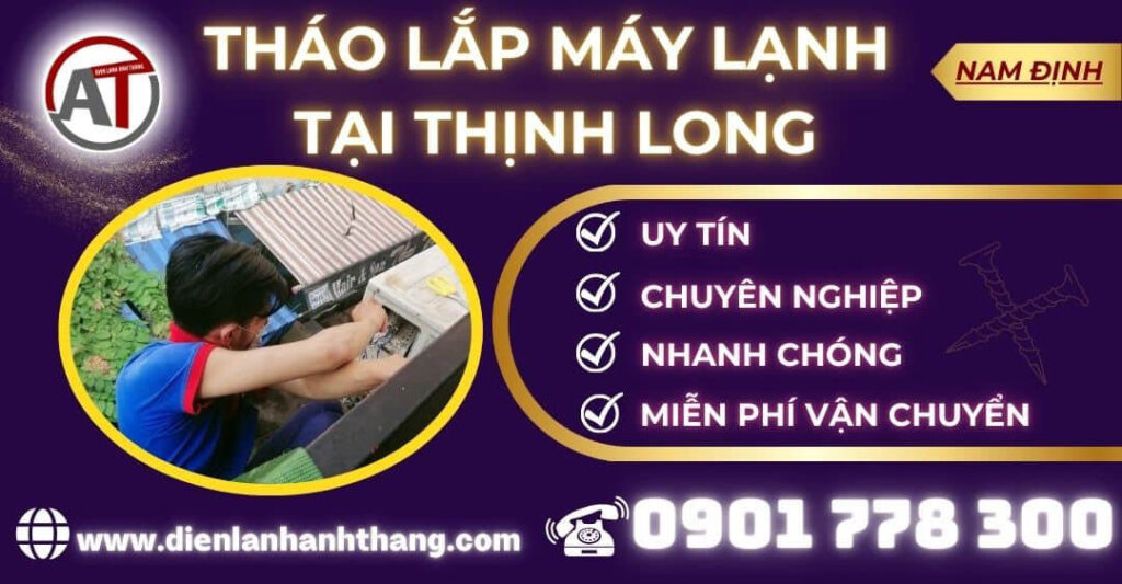 Tháo lắp máy lạnh tại Thịnh Long Điện lạnh Anh Thắng