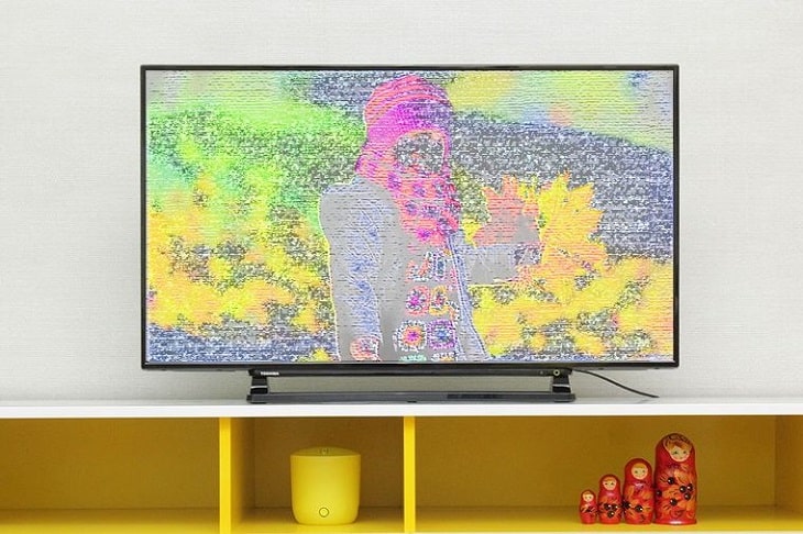 Tivi sony bị sọc