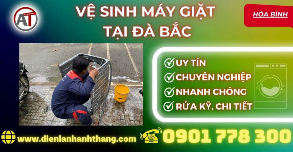 Vệ sinh máy giặt tại Đà Bắc Điện lạnh Anh Thắng