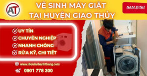 Vệ sinh máy giặt tại Huyện Giao Thủy Điện lạnh Anh Thắng